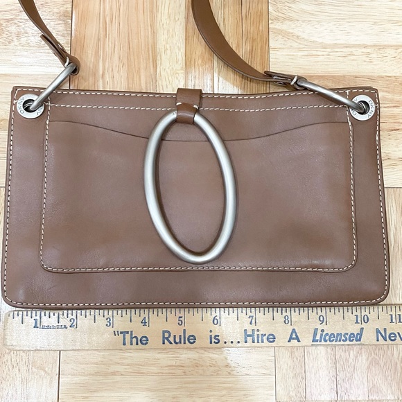 Vintage DKNY Y2K Tan Leather Shoulder Bag - Picture 10 of 16